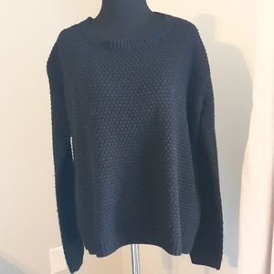 Black knitted sweater